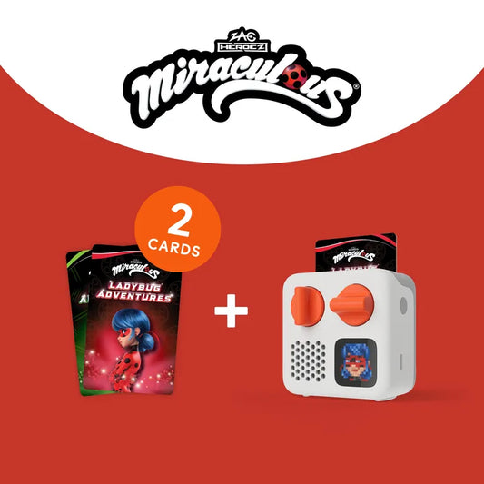 Yoto Mini + Miraculous: Cat Noir & Ladybug Bundle